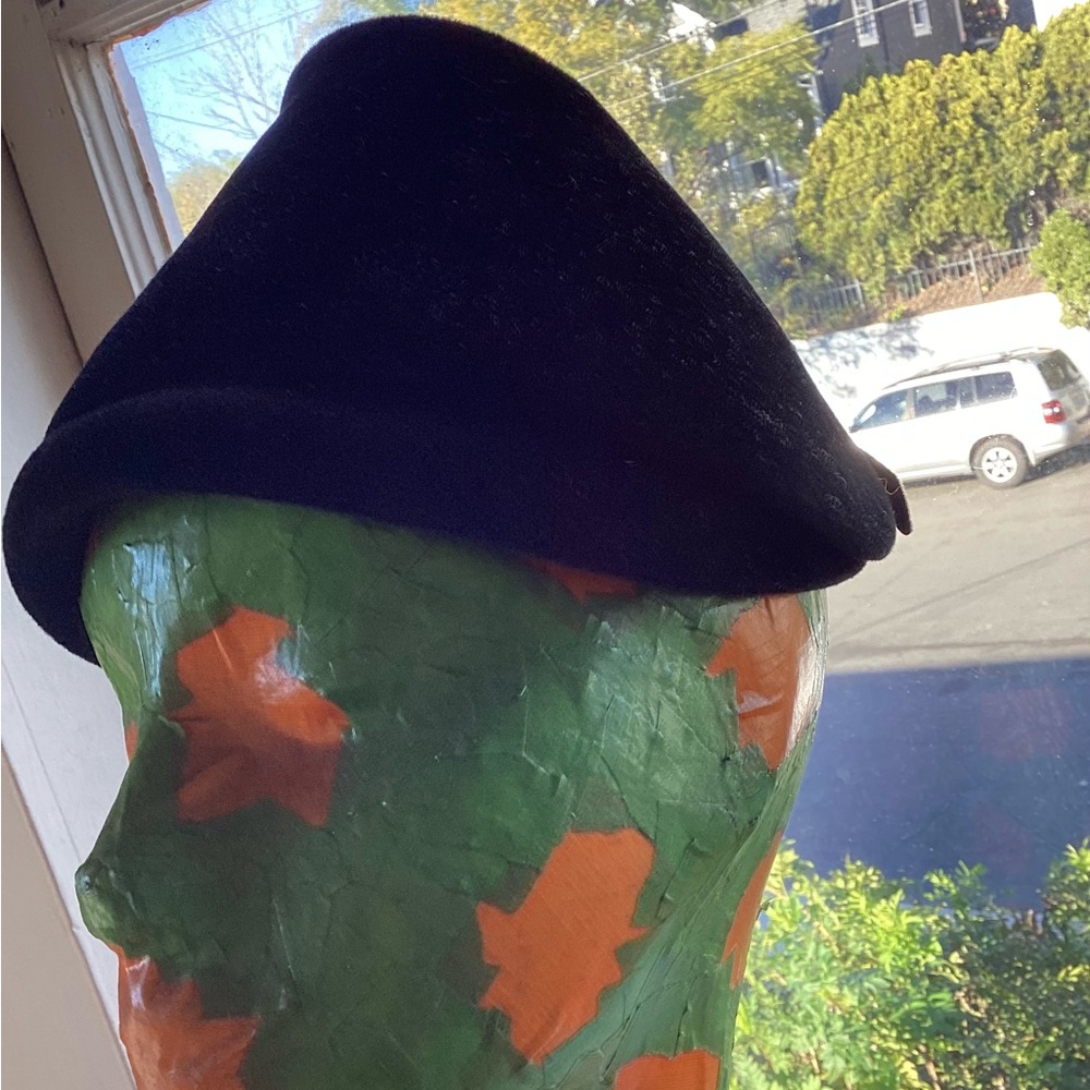 Black I. Magnin Hat vintage OPERA